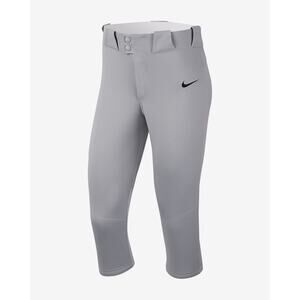 NWT Nike Vapor Select 3/4" Grey/Black Softball Pants Women’s Size M (AV6642-052)